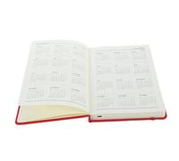 HOODANCOS 2024 Planner Notepad A5 Portable Schedule Planner Elastic Band Red Multi-function Management Notebook for Students and Office Daily Planning