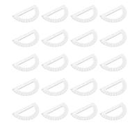 HOODANCOS 20pcs 180 Degree Protractor with Dual Scales, Plastic Semicircle Angle Measuring Tool for Accurate Drawing and Classroom Drafting