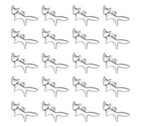 HOODANCOS 20pcs Alloy Mini Fox Pendant Charms DIY Jewelry Making Set with Fine Workmanship Silver Material for Keychain and Scrapbooking Project Accessories