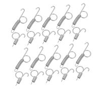 HOODANCOS 20pcs Cage Door Fixed Hooks Spring Latch Clips for Rabbit Quail Pigeon Bird Cages Easy Install Compact Wire Door Hooks for Left Right Hinge Pet Lock