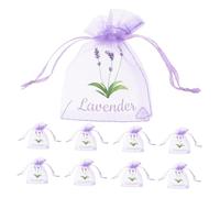 HOODANCOS 20pcs Empty Lavender Sachet Bags Elegant Mesh Drawstring Pouches for Storing Herbs Spices Jewelry and Dried Flowers Breathable Storage for Freshness