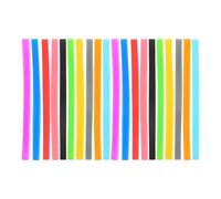 HOODANCOS 20pcs Fixing Elastic Band Journal Elastic Band Silicone Creative Decorative Simple Design Reliable Stretch for Book Wraps Office and School Supplies