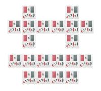 HOODANCOS 20pcs Mexico Flag Temporary Tattoos with Ultrathin Texture and Waterproof Design, for Football Fans at Sports Events and Party Celebrations