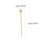 HOODANCOS 20PCS Mini Wooden Knitting Sticks for Brooch Crafting Natural Color Weaving Rods Use Knitting Needles Kit for Beginners and Advanced DIY Accessories