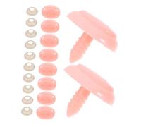 HOODANCOS 20pcs Pink Pig Nose Set with Washers for DIY Doll Making Plastic Safety Noses for Stuffed Animal Crafts Plush Accessories for Crochet and Puppet Projects