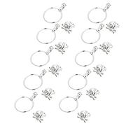 HOODANCOS 20pcs Plastic Pirate Skull Rings Rings Opening Design, Easy to Store Halloween Decorations, for Pirate Party Accessories Random Color