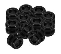 HOODANCOS 20pcs Replacement Metal Guitar String Beads, Black 6mm Diameter with 5mm Thickness Groove, Professional Acoustic Electric Guitar Accessories for String Repair