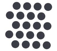 HOODANCOS 20Pcs Rubber Guitar Pick Grips, Anti-Slip Pick Holders for Plectrums, Thin Small Black Accessories to Help Stop Dropping, for Guitar Practice