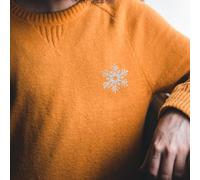 HOODANCOS 20pcs Silver Snowflake Sew-On Patches Embroidered Fabric Appliques for Clothing DIY Crafts Winter Decorations Branch and Star Designs