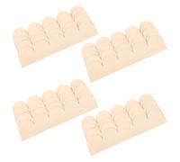 HOODANCOS 20pcs Unfinished Scalloped Wood Border Trim Hand Polished Decorative Moulding for DIY Cabinet Door Window Frames Fit for Home Makeover and Safe Family Use