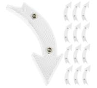 HOODANCOS 20pcs White Bike Spoke Reflectors Wheel Warning Safety Accessories Compact for Mountain Bicycles Night Visibility Enhancer