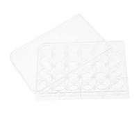 HOODANCOS 24 Well Tissue Culture Plate with Lid Polystyrene 2pcs Multi-Functional Design for Laboratory Sample Analysis