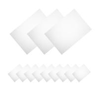 HOODANCOS 24pcs Clear Plastic File Folders Shaped Design Transparent Document Sleeves for Office and School Protective Report Folder with Wear-Resistant Edges Lightweight Paper Organizer