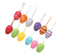 HOODANCOS 24pcs DIY Easter Egg Decoration Kit with Wear-resistant Hanging Adorable Egg Ornaments for Spring Home and Party Décor