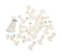 HOODANCOS 24pcs Mini Resin Fox Figurines Set Colorful DIY Animal Decorations for Desktop and Garden Micro Landscape Lightweight Cute Cartoon Fox Statues for Home Office Study Accessories