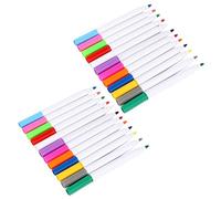 HOODANCOS 24pcs Neon Erasable Chalkboard Markers Washable Liquid Chalk Pens with Fine Tips for Glass Whiteboards LED Boards Classroom Cafe Menu Boards Grip Vibrant Colors for Creative Art