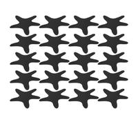 HOODANCOS 24pcs Star Shaped Non Slip Bathtub Stickers Black Peva Material with Textured Anti-slip Particles, Safety Shower Stickers to Reduce Risk of Falls and Muffle Sound of Footsteps,