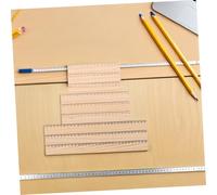 HOODANCOS 24Pcs Wooden Ruler Set Multi Function Measuring Tools with Clear Precision Scale Markings for School Office Drawing Woodworking Craft Use