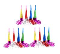 HOODANCOS 25Pcs Fringed Party Horns Birthday Blowouts Noisemakers for Celebrations Party Favors Whistles for Events Festive Gatherings