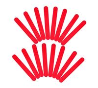 HOODANCOS 25pcs Red Plastic Tongue Depressors for Pediatric Oral Care Reusable Mouth Sticks for Laboratory Mixing Experiment Tools and Epoxy Resin Stirring for Clinics and Home Training