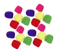 HOODANCOS 25pcs Thickened Microphone Windshield Covers Elastic Sponge Sleeve for Karaoke Studio Recording Stage Noise-isolating Mic Protector in Red Yellow Pink Green Purple