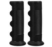 HOODANCOS 2pcs 25mm Diameter Non-Slip Plastic Cart Handle Grips Replacement for Wheelchair and Trolley Handles, Finger Print Texture, 110mm Length, Mobility Aid Accessories for Safe Grip