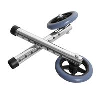 HOODANCOS 2pcs Aluminium Alloy Replacement Walker Wheels with Rubber Tires, Easy Assembly and Wide Applicability, Sturdy Front Caster Wheels for Multipurpose Walker Accessories