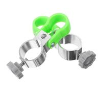 HOODANCOS 2pcs Aluminum Alloy Fishing Chair Clip Folding Umbrella Holder Brackets with Secure Buckle Easy Install Fishing Umbrella Rack for Outdoor Angling and Camping Chairs