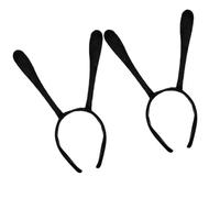 HOODANCOS 2pcs Bee Antenna Headbands for Cosplay Party Costume, Black Cloth Material, Not Easy to Fall or Break, Hair Accessory for Bee Party or Cosplay Events