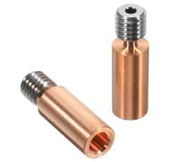 HOODANCOS 2pcs Bi-metal Heatbreak Throat Tube for Printer with Smooth Surface Heat Insulation Replacement Parts for Hotend Extruder Printing