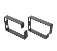 HOODANCOS 2pcs Black Metal Cable Management D-ring with Arc-shaped Channels and Secure Snaps Prevents Cable Bending and Damage and Recording Equipment in Standard 19inch Wall Mount Racks