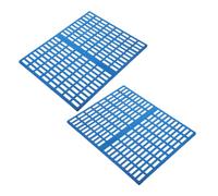 HOODANCOS 2pcs Blue Plastic Bunny Feet Pad with Anti-slip Bottom Versatile Small Pet Cage Mat for Ferret Rabbit Guinea Pig Resting and Foot Pads Easy to Clean Cage Floor Accessories