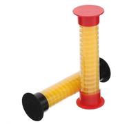 HOODANCOS 2pcs Board Game Hourglass Sand Timer 5 Seconds Small Sand Dropping Timer Accessory for Classroom and Home Use with Crimson and Ebony Caps 13cm Decorative