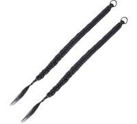 HOODANCOS 2pcs Braided Hair Piece Synthetic Braided Ponytail Extension 100cm Black High Temperature Fibres Natural Looking for Women, Parties and Festivals