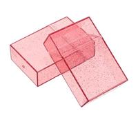 HOODANCOS 2pcs Cigarette Case Large Capacity 20 Cigarettes Plastic Material Modern See Through Style Portable Freshness Preserving Storage Box for Everyday Carry