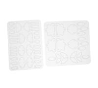 HOODANCOS 2pcs Cloud Silicone Mold Earrings Silicone Earring Molds Silica Gel White