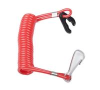 HOODANCOS 2pcs Compatible Outboard Motor Kill Stop Switch Safety Tether Lanyard Engine Ignition Clip Emergency Stop Rope for Boat