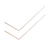 HOODANCOS 2Pcs Copper Dowsing Rods Portable Spirit Divining Tools for Water Detection and Treasure Hunting with Construction