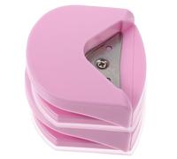 HOODANCOS 2Pcs Corner Rounder Punch Trimming Tool for Handicrafts Practical Creative Paper Cutter with Clean Rounded Edges Portable Abs Pink Fillet Cutter for Photos Cards DIY Craft Projects