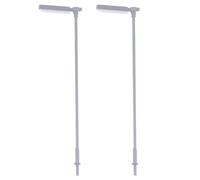 HOODANCOS 2pcs Decorative Mini Lamp Street Lamp Models in Steel 1:150 Scale with Stable Flat Bottom for Desktop and Mini House Decor, Room Decor for Bedroom or House
