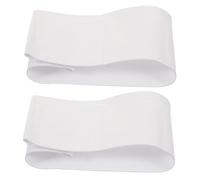 HOODANCOS 2pcs DIY White Soccer Captain Armbands Blank Sports Bands for Football Rugby Basketball Team Training and Multi-use