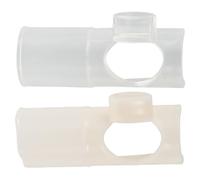 HOODANCOS 2pcs Flute Wind Training Tool with Membrane Protector Chinese Flute Blowing Nozzle for Improved Airflow Sound Stability and Beginner Practice Aid
