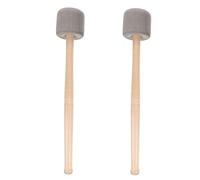 HOODANCOS 2pcs Foam Head Drumsticks with Wood Handle Soft Bass Drum Mallets for Beginners Students Marching Band Percussion Accessories Comfortable Replacement Sticks