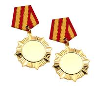 HOODANCOS 2pcs Golden Marathon Award Medals Durable Honor Medal for Competitions for Sports Day Celebrations Inspiring Achievement Tokens Great Prize for Winners