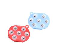 HOODANCOS 2pcs Handheld Seven-Beads Body Massage Rollers Steel Roller Ball Massagers Portable Muscle Relaxation Tools for Full Body Use at Home Random Color