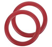 HOODANCOS 2pcs Hanging Rings Pull up Rings Gymnastics Equipment with Anti-slip Design Abs Material Red Fashionable Eye-catching for Outdoor Sports and Fitness Suitable for People