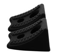 HOODANCOS 2pcs Heavy Duty Plastic Rv Tire Chocks for Off-road Road Vehicles Non-slip Wheel Blocks Ensuring Maximum Grip and Secure Parking for Trucks Caravans and Trailers