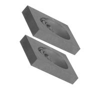 HOODANCOS 2pcs High-Density Graphite Skull Ingot Mold for Casting Silver Copper Metal Heat-Resistant Melting Mold for Jewelry and Artistic Metal Refining