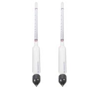 HOODANCOS 2pcs Hydrometer Alcohol Meter with Dual Scale for Accurate Measurement of Liquor Concentration in Beer and Wine, Glass Material, Stable Performance, for Bars and Hotels
