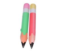 HOODANCOS 2pcs Jumbo Inflatable Pencil PVC Back to School Decorations Lightweight Classroom Decor Fun Party Props for Green Red Design